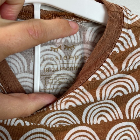 Little sleepies rust rainbows pj set - Picture 2 of 3